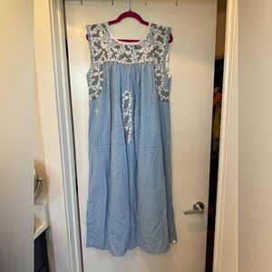 Mi Golondrina Flores Midi Dress